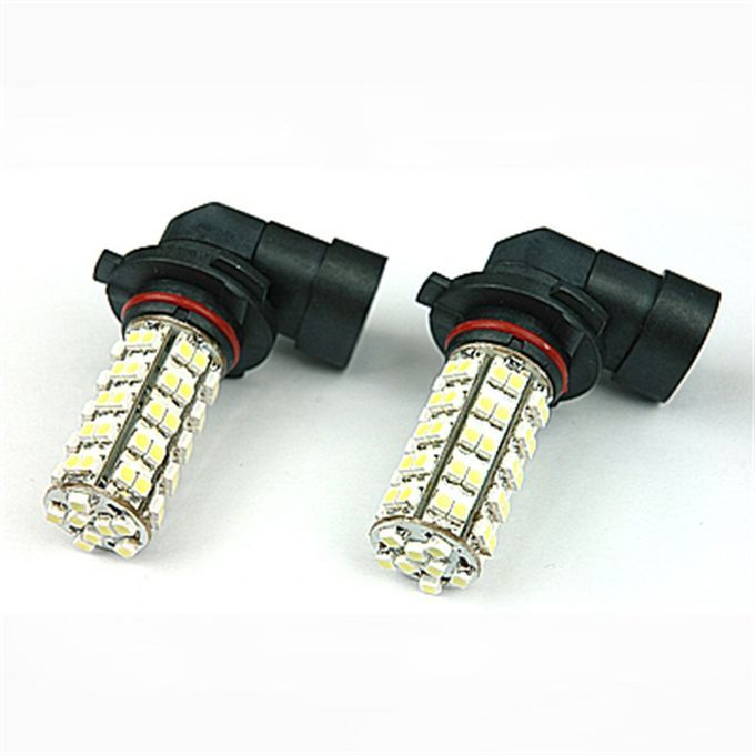 2 X Xenon White 68-SMD 9005    S For Fog Lights Or Daytime Running Lights-black