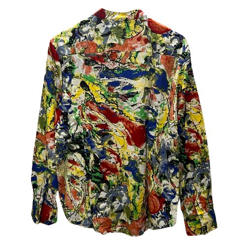 Men's Summer Hawaiian Beach Long Sleeves Shirts Flora Colour