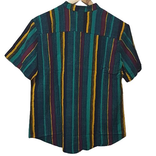 Men's Summer Hawaiian Short Sleeves Stripe Shirts