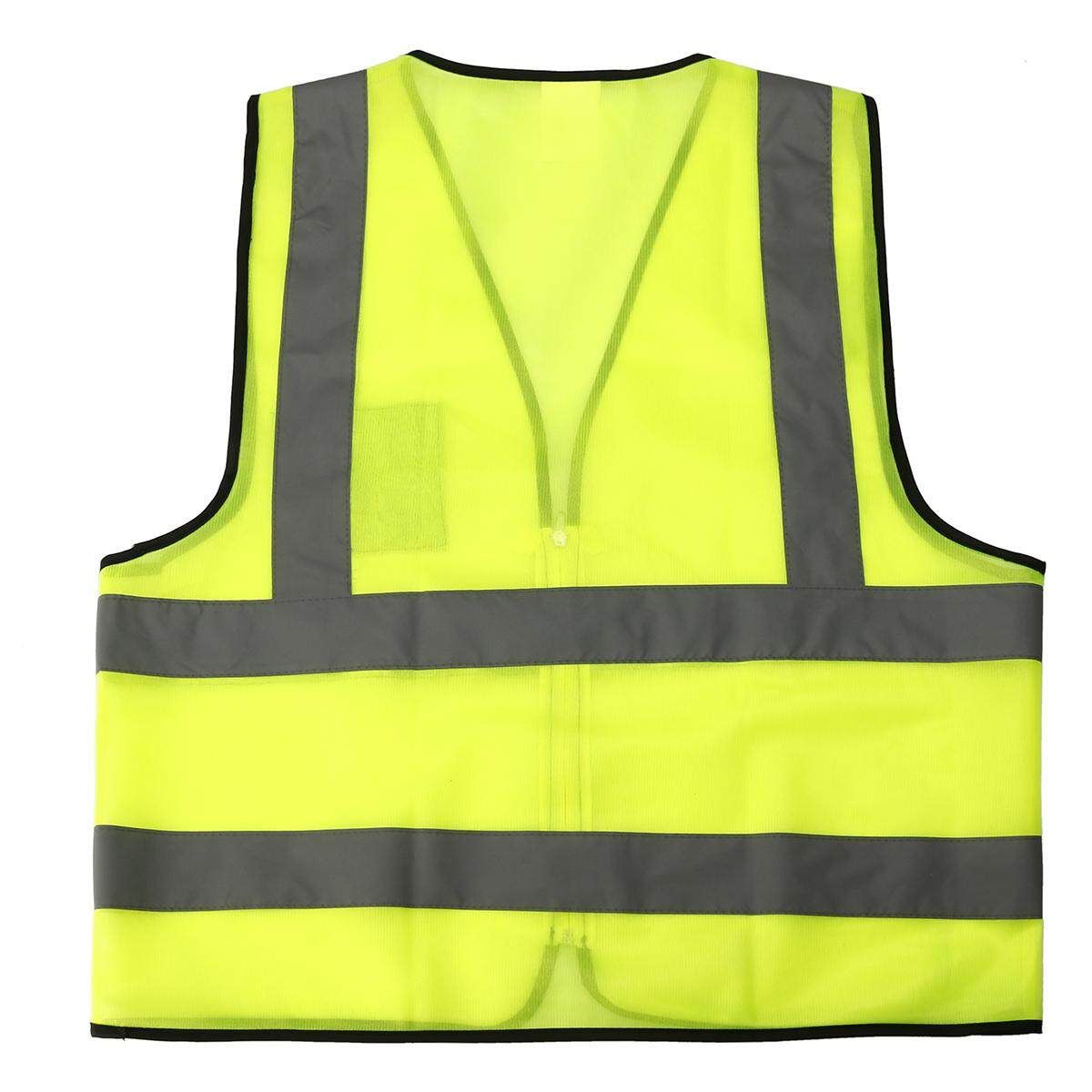 Hi-Vis Safety Reflective Jacket Security Waistcoat New 62*6CM L