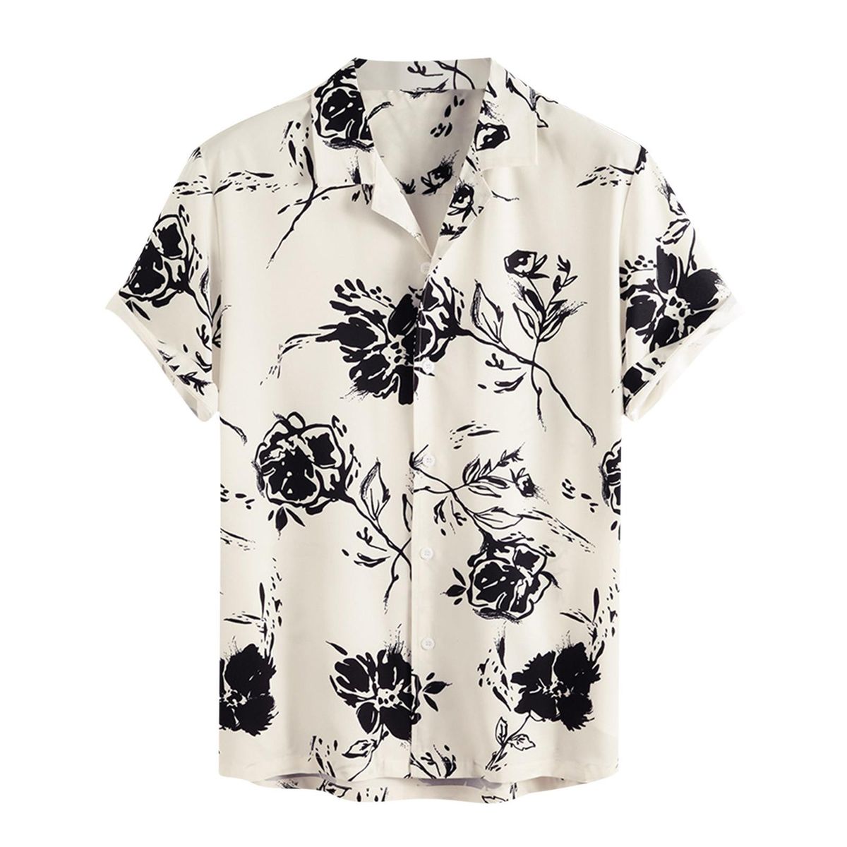 Summer short sleeved top single breasted shirt