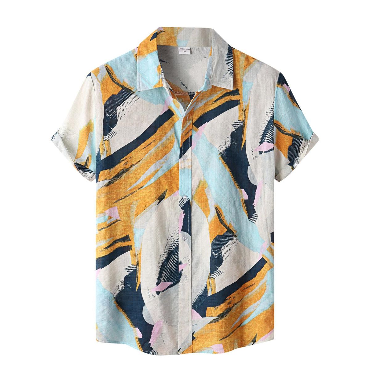 Summer short sleeved top single breasted shirt