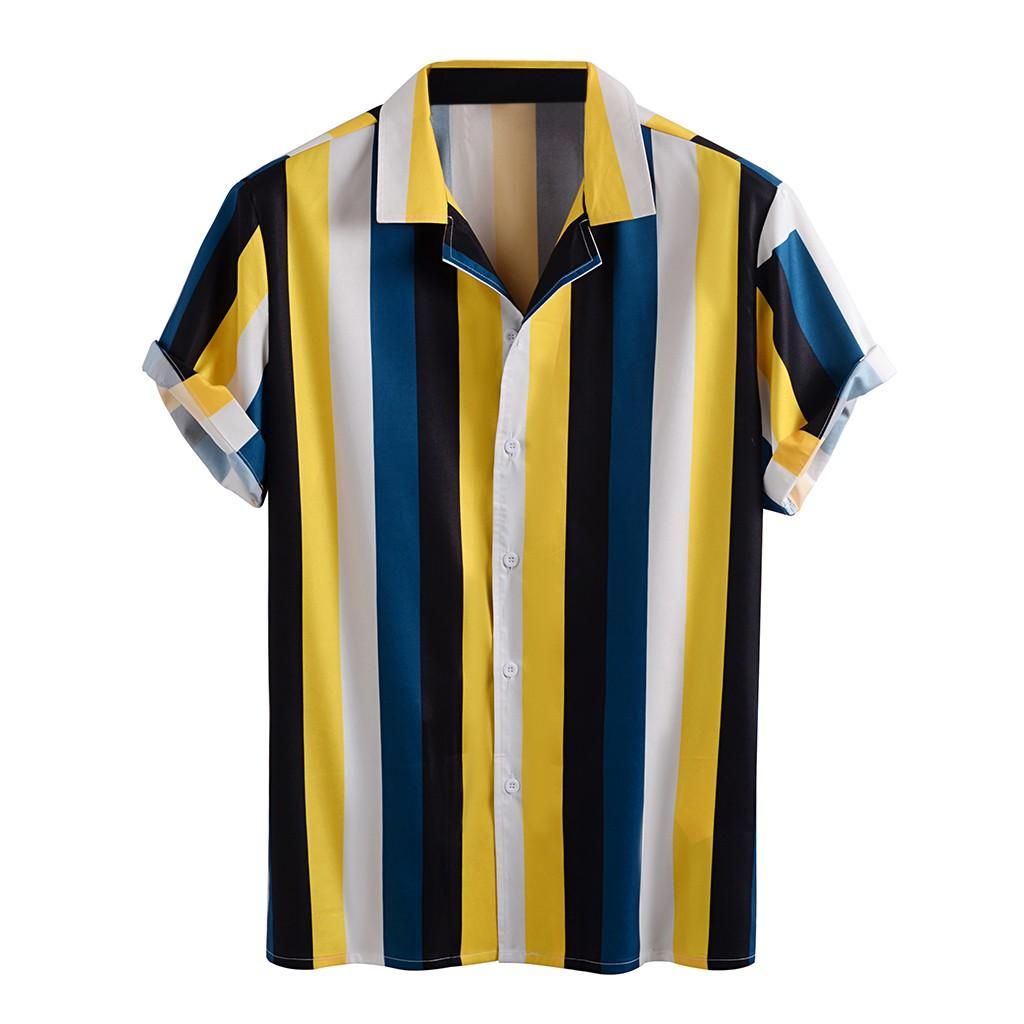 Summer short sleeved top single breasted shirt
