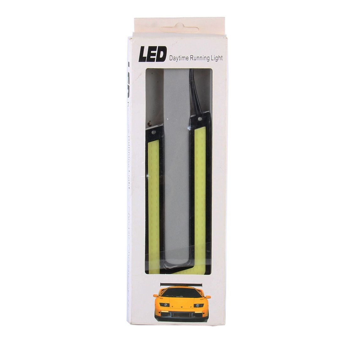 2 PCS 800LM 5500K COB Car Daytime Running Lights Lamp