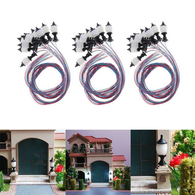 Set Of 30 1100 Miniature Garden Street Lights Lamps Sand Table