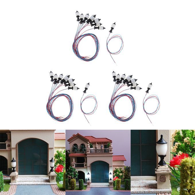 Set Of 30 1100 Miniature Garden Street Lights Lamps Sand Table