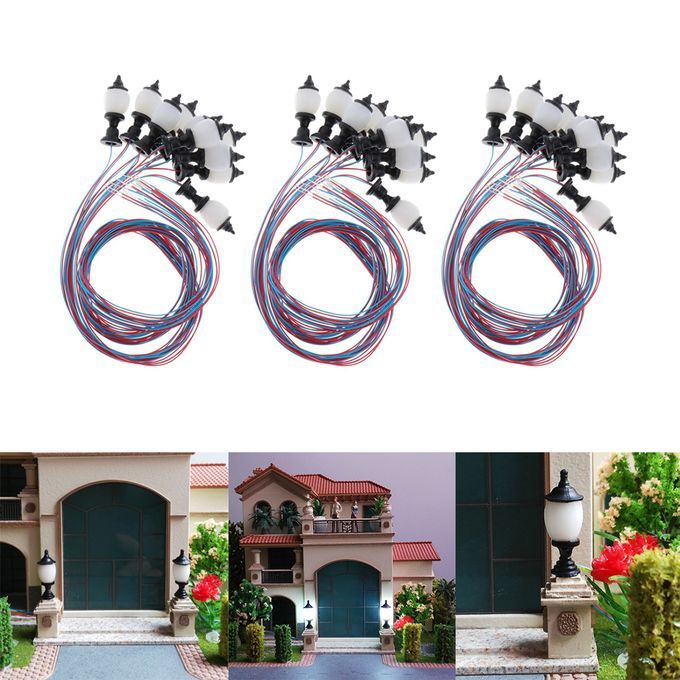 Set Of 30 1100 Miniature Garden Street Lights Lamps Sand Table
