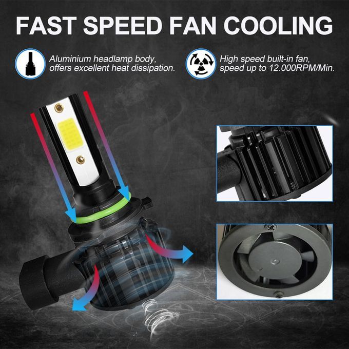 F7   Fog   Driving   Light High Power Headlight Auto  Ar Fog Work  -black-9006