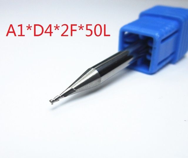 1pc Hrc45 Two 2 Flutes Flat End Mills 1mm 1.5mm 2m