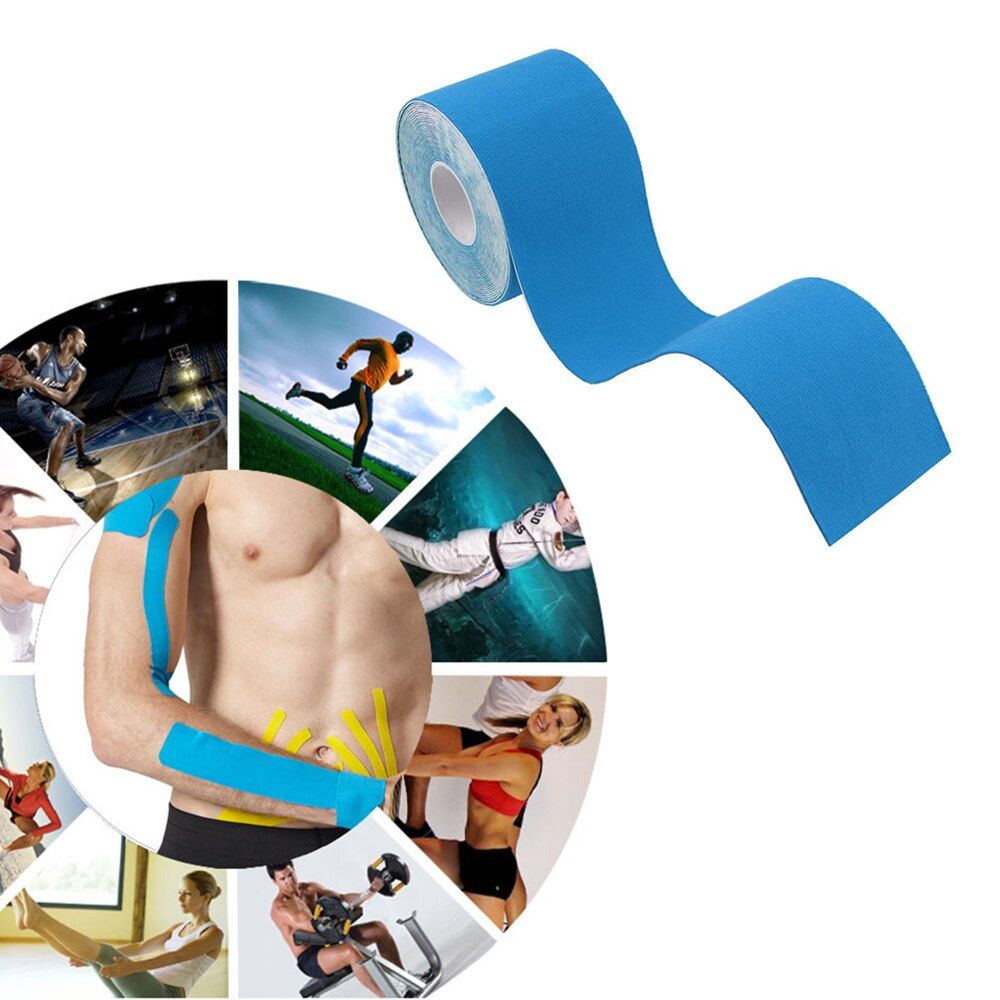 Elastic Tape Kinesiology Athletic Recovery Kneepad Sports Ty Muscle Pain Relief Knee Pads Support Gym Fitness Bandage