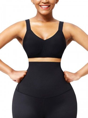 WIRELESS ALL PURPOSE WORKOUT / GYM BRA  ( Black )