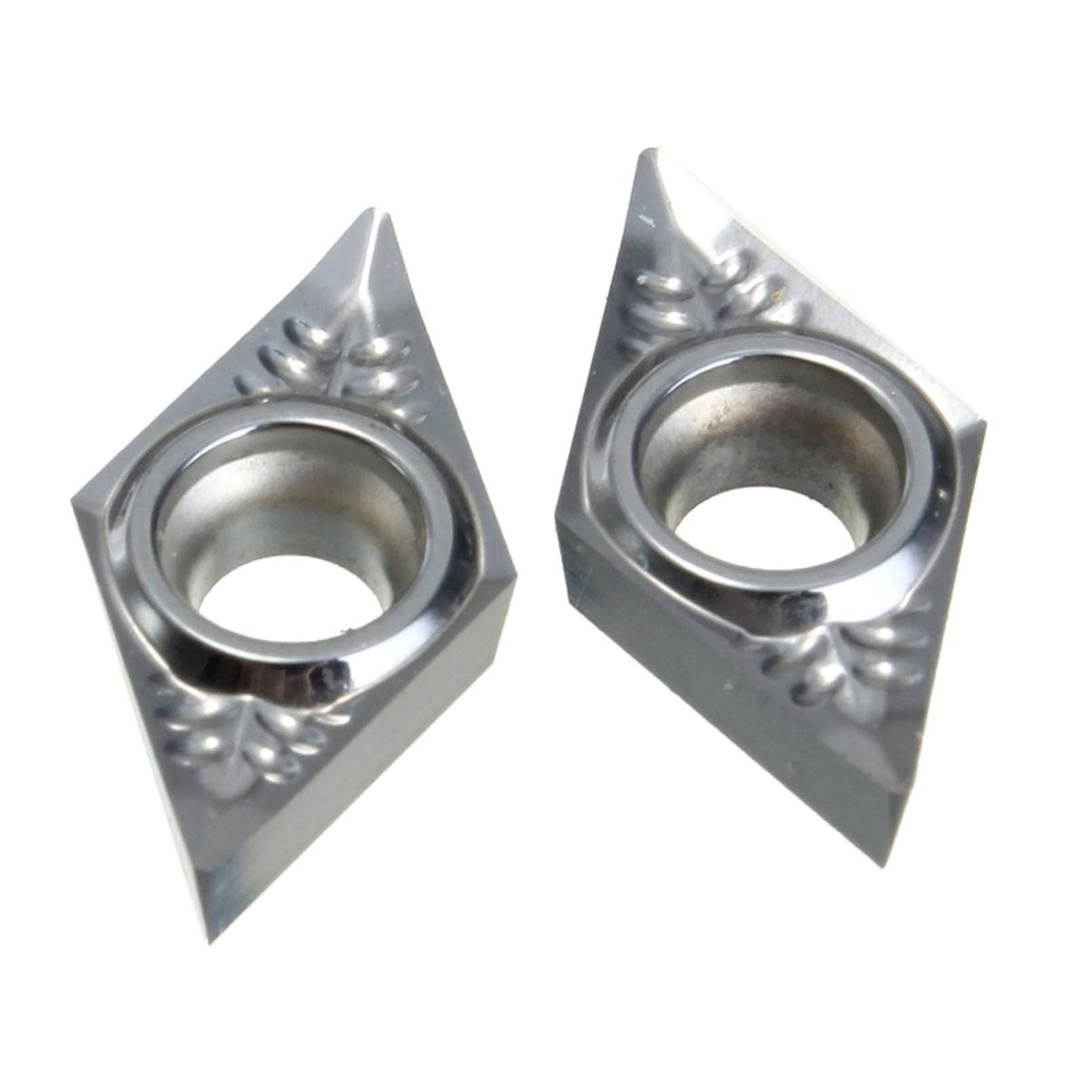 10Pcs Silver Blades DCGT11T304-AK H01 / DCGT32.51-AK H01 Carbide Inserts Used for Aluminum Alloy