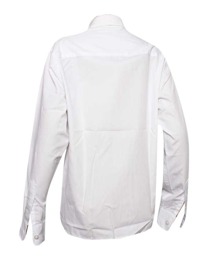 Boy's Plain Long Sleeve Shirt - White
