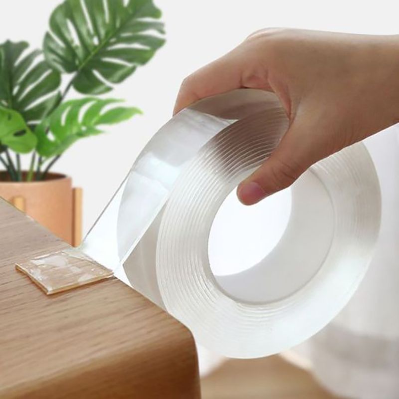 1PC 5M Nano Tape Double Sided Tape Transparent Reusable Waterproof Adhesive Tapes Cleanable Kitchen Bathroom Supplies Tapes
