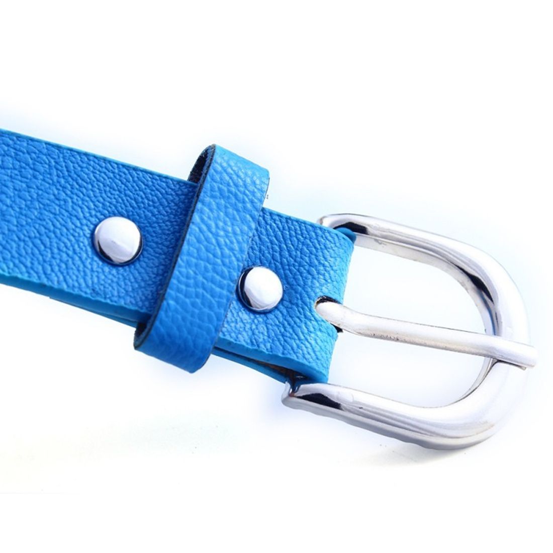 Flowers Pattern Hollow PU Leather Belt For Children(Red)