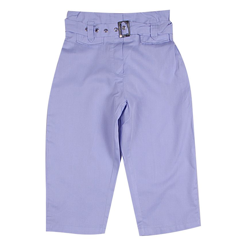 Blue Denim Trouser With Belt Denim 2 3 Years