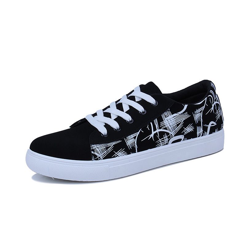 Mens Casual Board Shoes Running Sneakers - Black