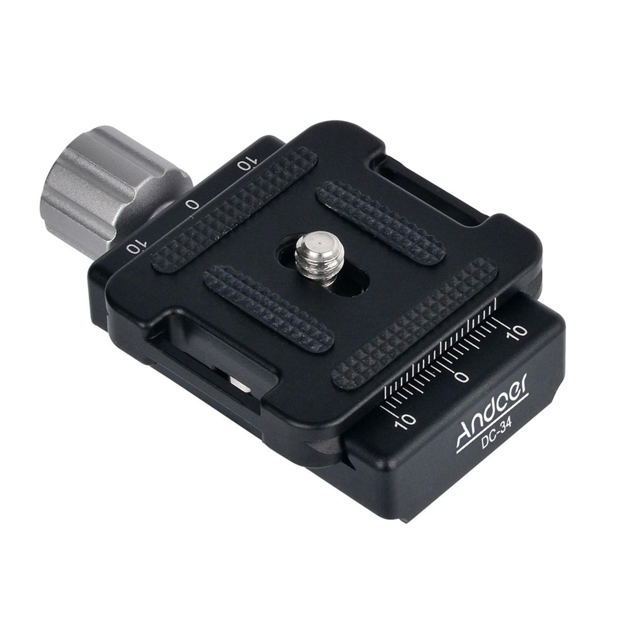 Andoer DC-34 Quick Release Plate Clamp Adapter with One Quick Release Plate 1/4