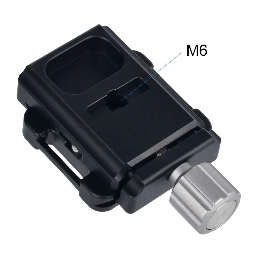 Andoer DC-34 Quick Release Plate Clamp Adapter with One Quick Release Plate 1/4" Screw for Arca-Swiss AS Standard QR Tripod Head