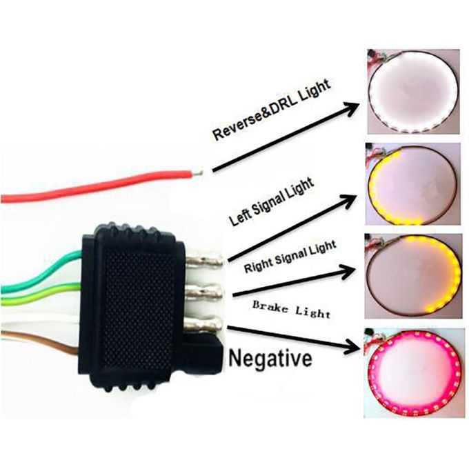 60/48Inch Flexible LED Truck Tailgate Light Strip DRL-Black