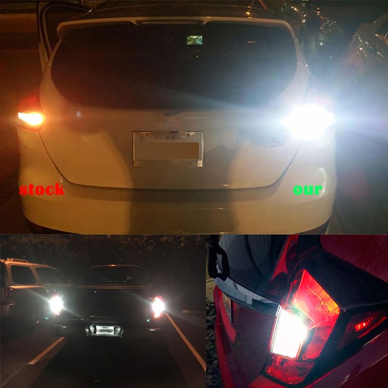 10Pcs W16W LED T15 Canbus Car Truck Vehicle Backup-White
