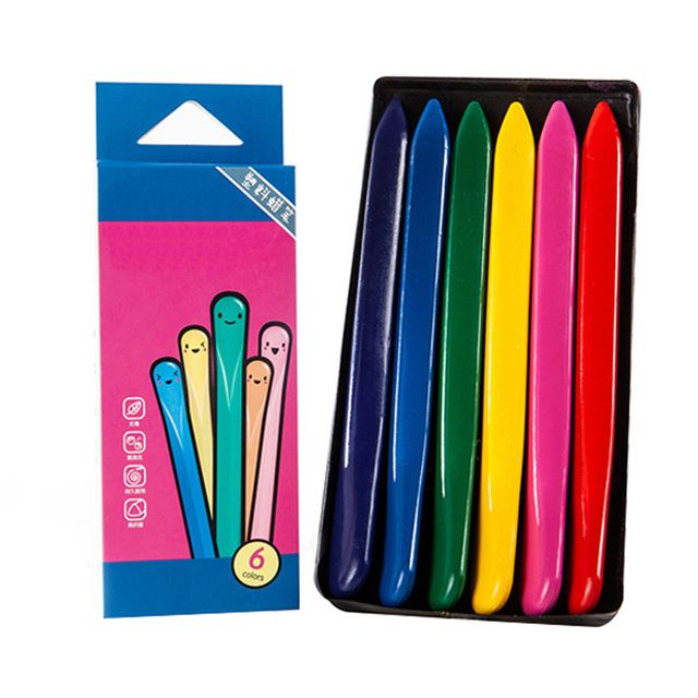 36 Colors Triangular Crayons Safe Non-Toxic Triangular For