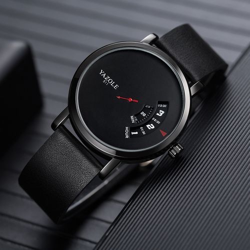 Top Luxury Brand Watch Famous Fashion Sports Cool Men Quartz Watches Wristwatch Gift For Male YZL511H-Black
