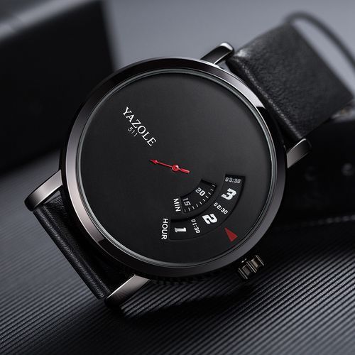 Top Luxury Brand Watch Famous Fashion Sports Cool Men Quartz Watches Wristwatch Gift For Male YZL511H-Black