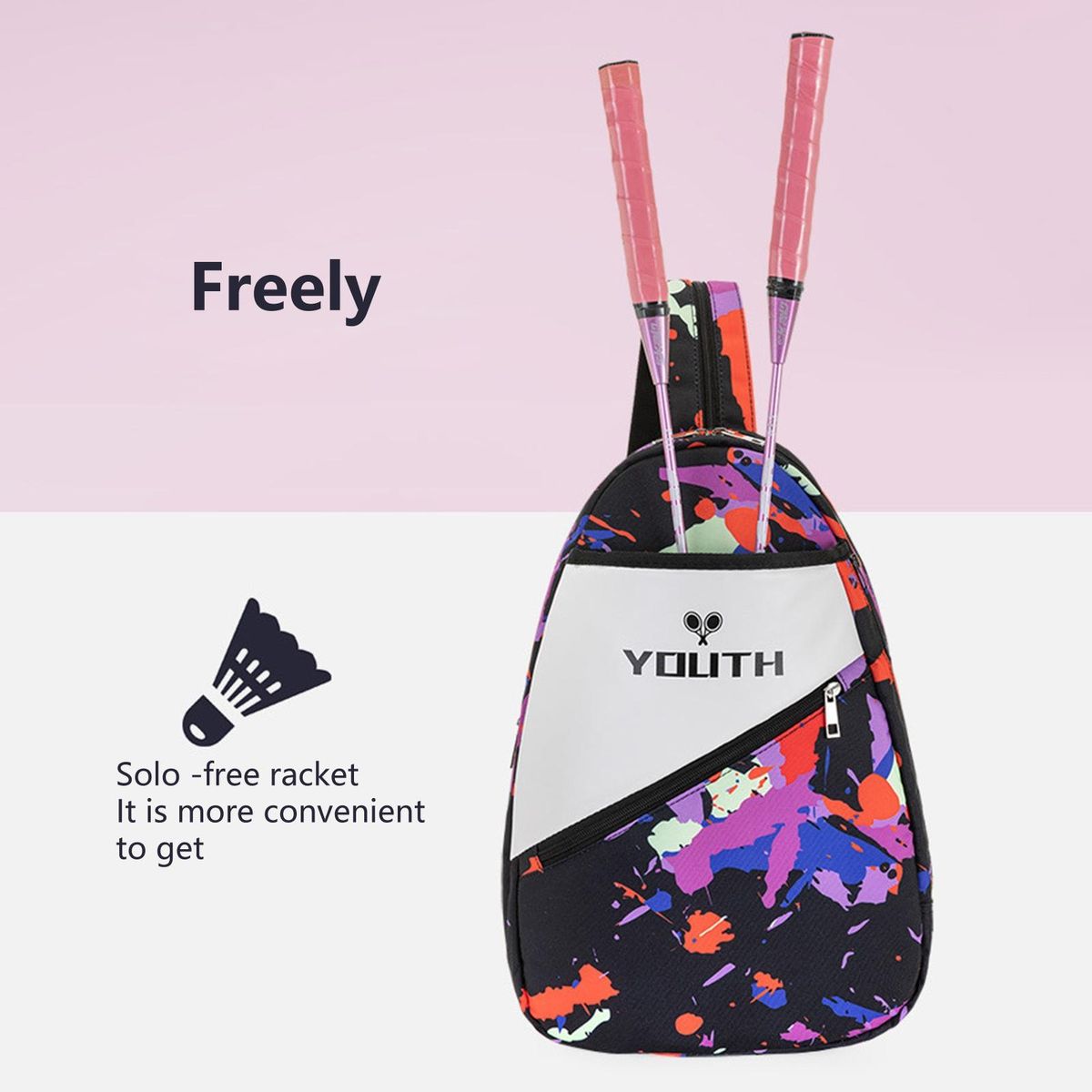 Badminton Racquet Bag Badminton Racquet Tennis Bag Purple