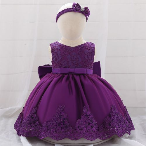 Baby Girl's First Birthday Or Full Moon Party Dress (0-24M)
