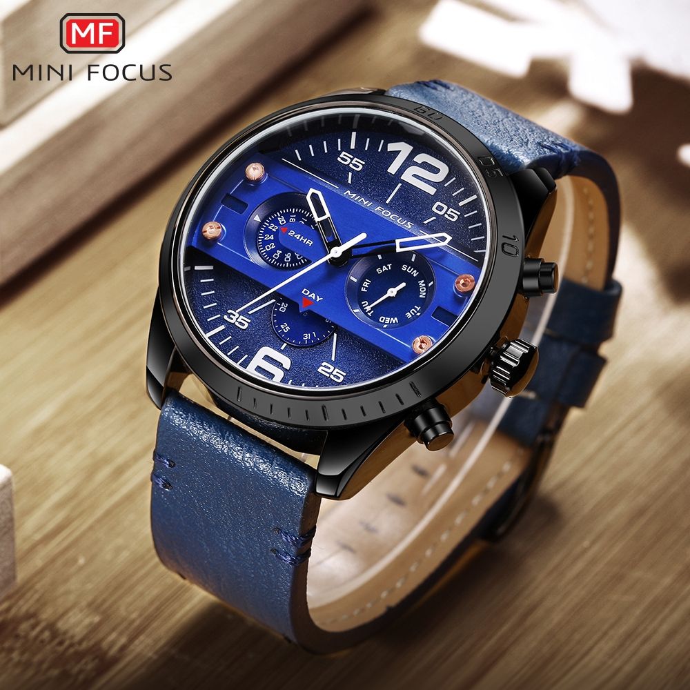 Top Luxury Brand Watch Famous Fashion Sports Cool Men Quartz Watches Waterproof Wristwatch For Male Blue