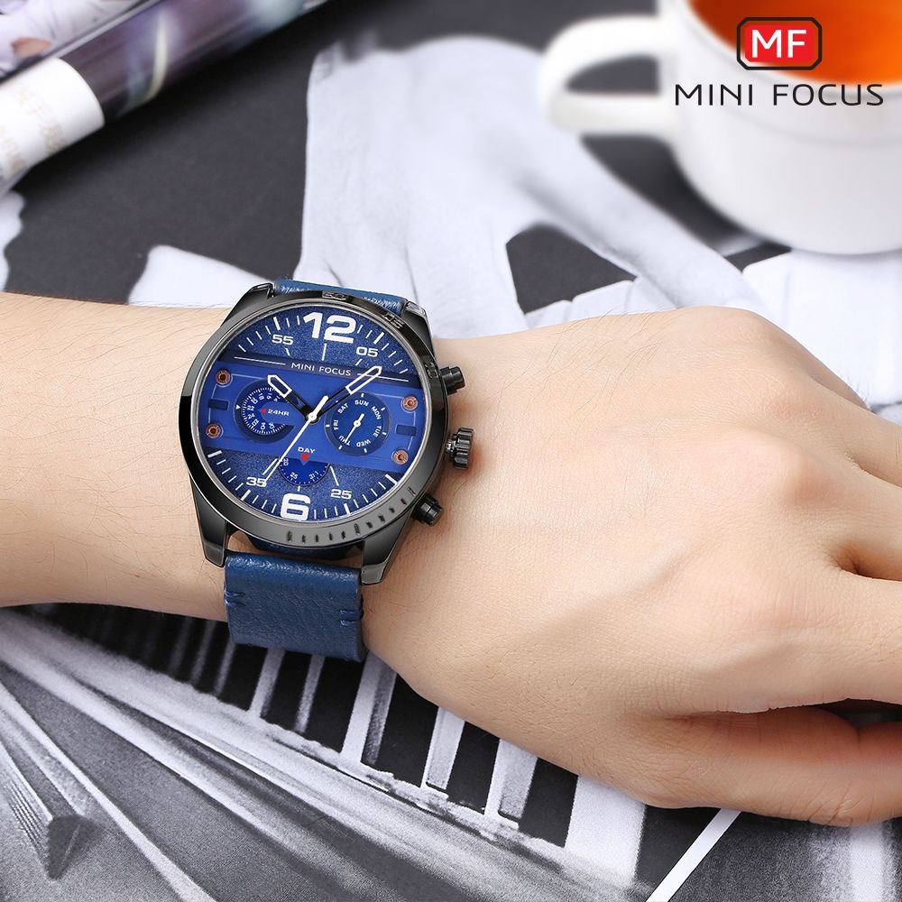 Top Luxury Brand Watch Famous Fashion Sports Cool Men Quartz Watches Waterproof Wristwatch For Male Blue