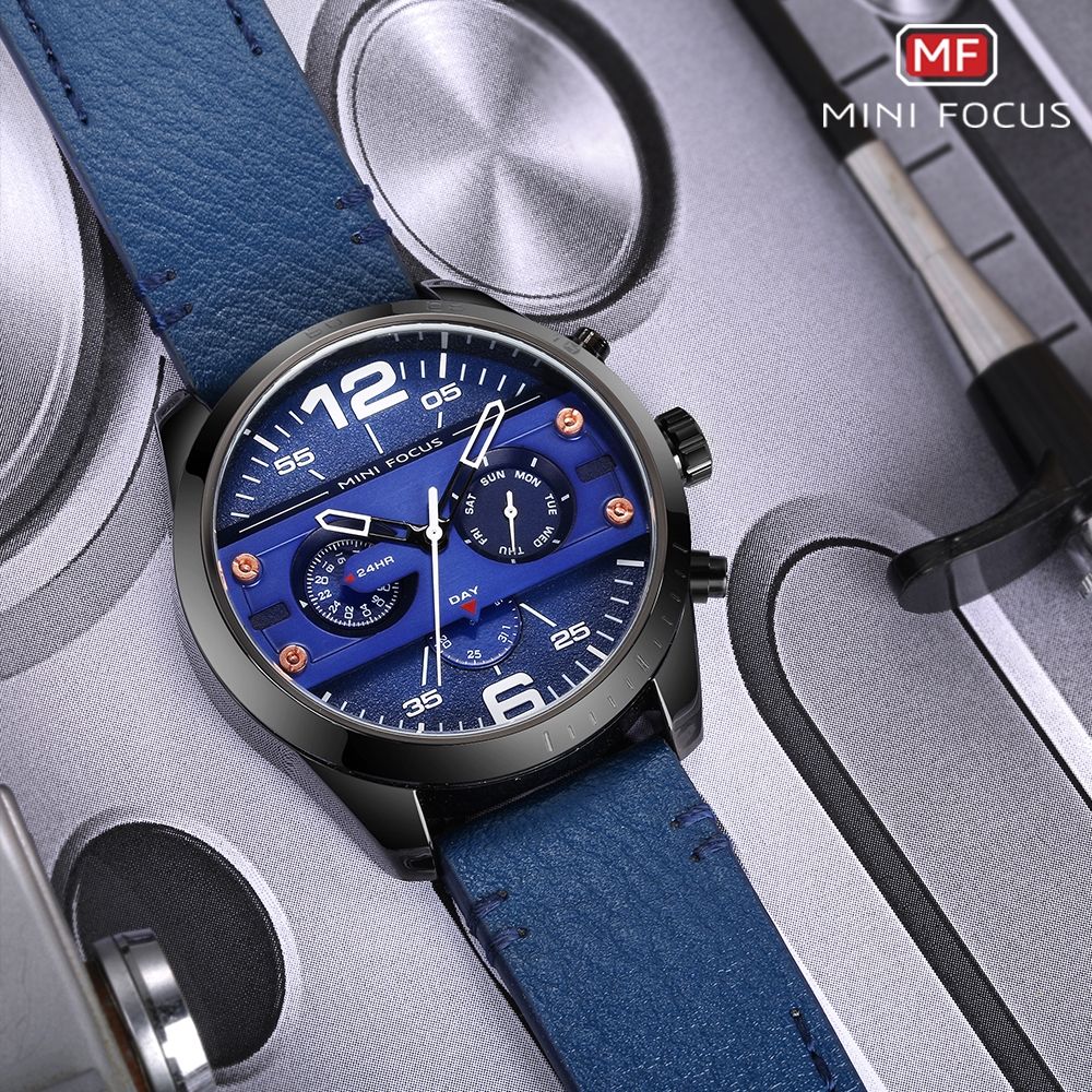Top Luxury Brand Watch Famous Fashion Sports Cool Men Quartz Watches Waterproof Wristwatch For Male Blue