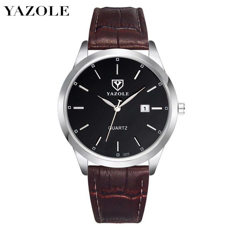 Watch Fashion Sports Men Quartz Watches Wristwatch Gift For Male YZL308H-Brown