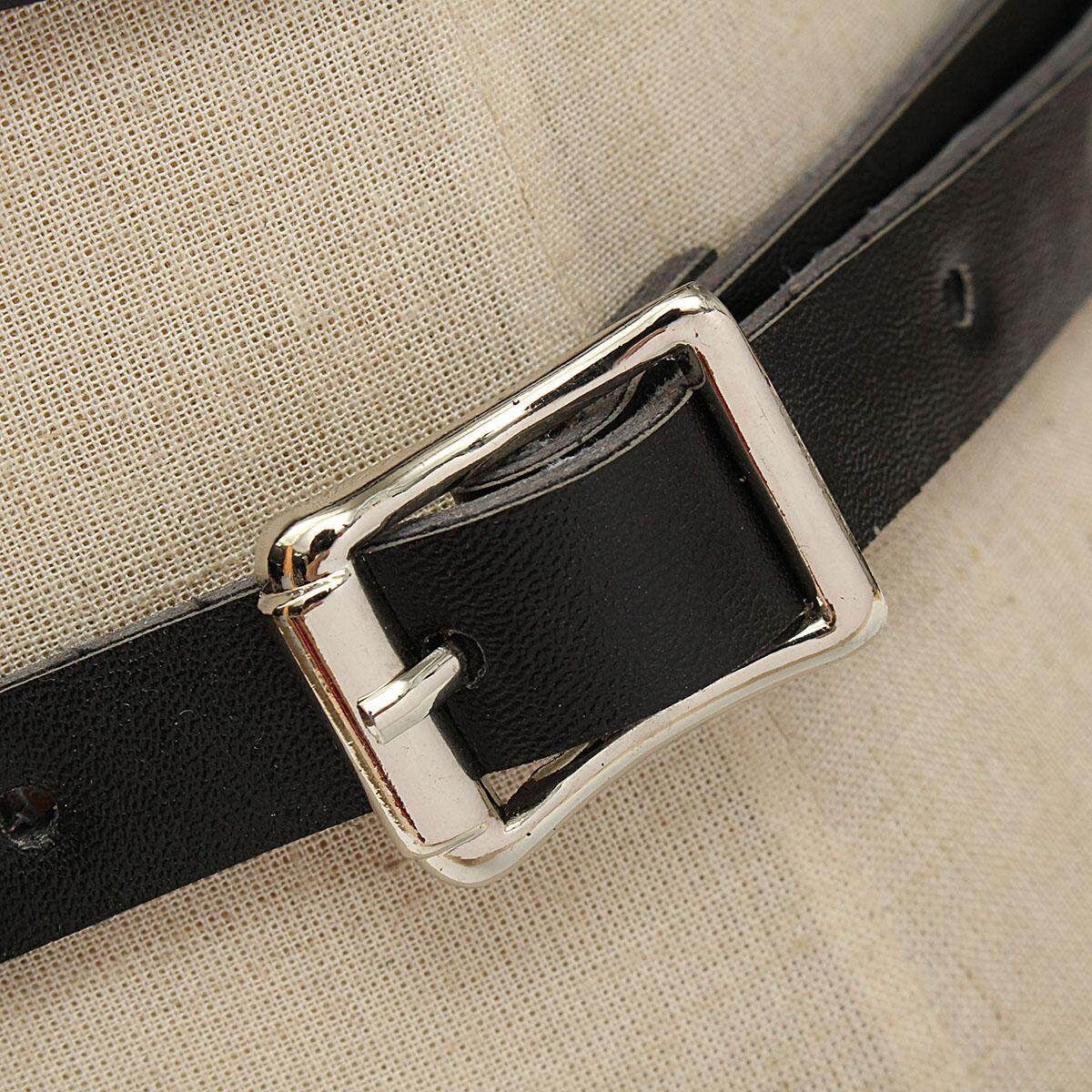 Harness Gothic Lolita Woman Body Corset Faux Handmade Leather Suspenders