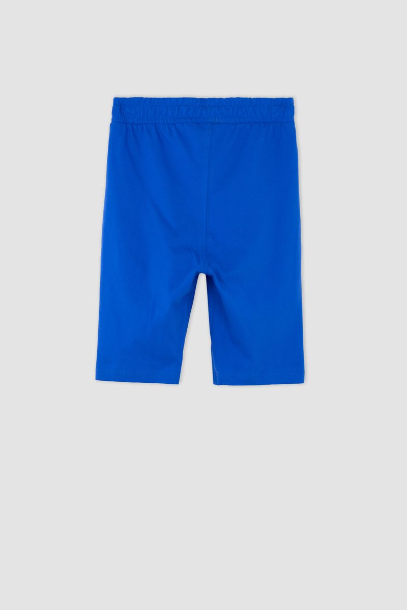 Boy Knitted Regular Fit Bermuda -Blue