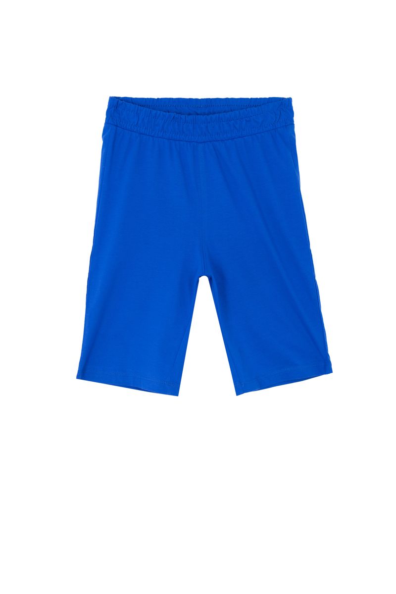 Boy Knitted Regular Fit Bermuda -Blue