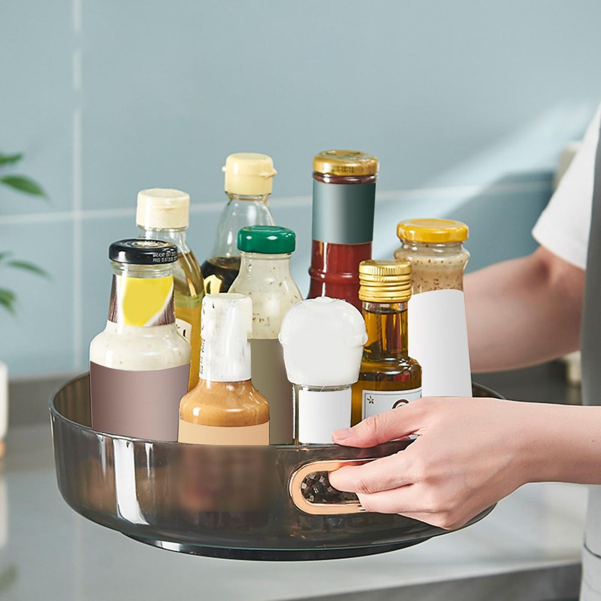 Countertop Organizer Spice Rack Cosmetics Makeup Tray 11