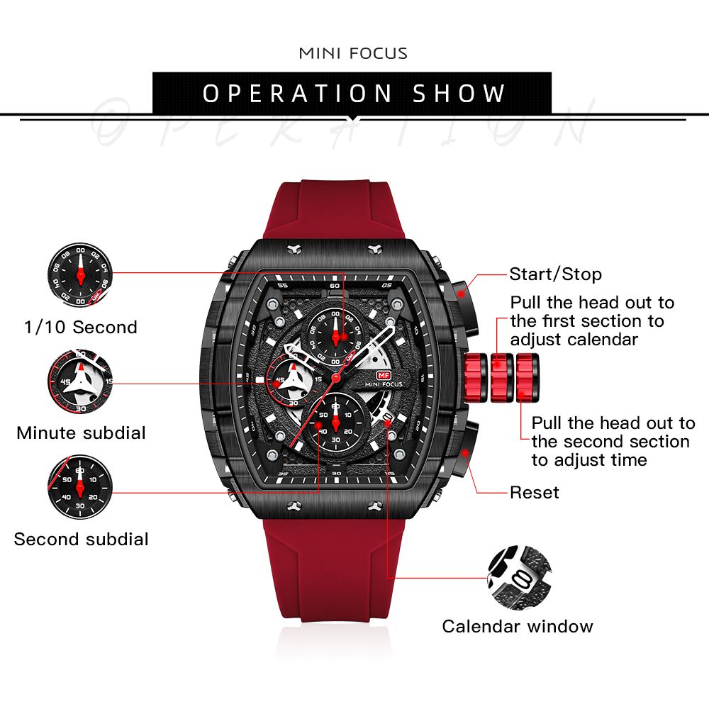 Watch Fashion Sports Men Quartz Watches For Male MF0399G.04