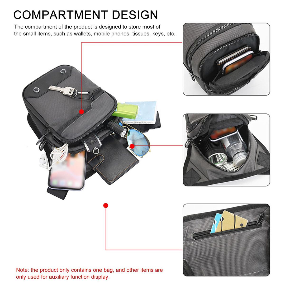 Motorcycle Leg Bag Oxford Cloth Waist Bag for Men Women Thigh Bag Splash-proof Drop Leg Bag Shoulder Bag for Outdoor Riding Bike Cycling