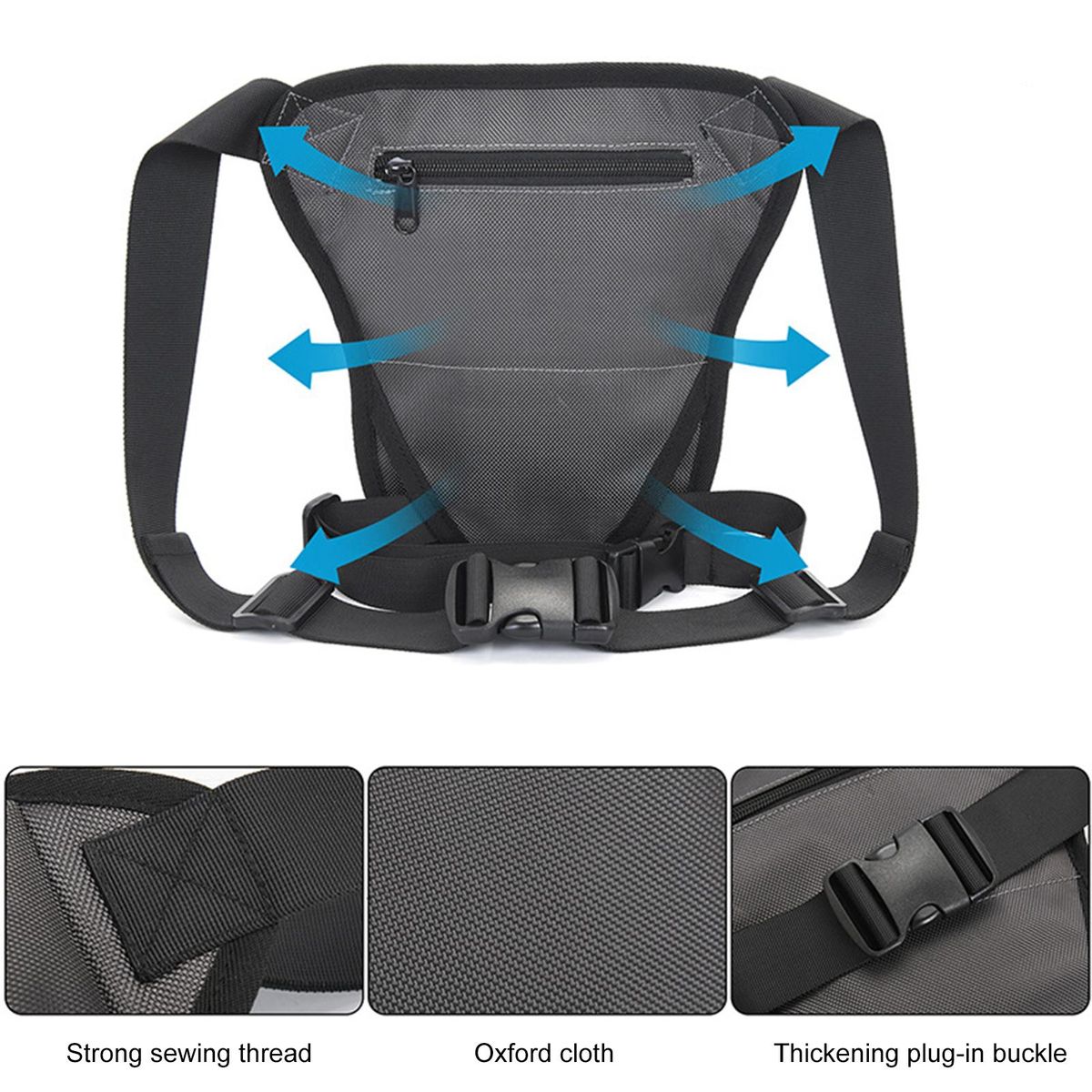 Motorcycle Leg Bag Oxford Cloth Waist Bag for Men Women Thigh Bag Splash-proof Drop Leg Bag Shoulder Bag for Outdoor Riding Bike Cycling