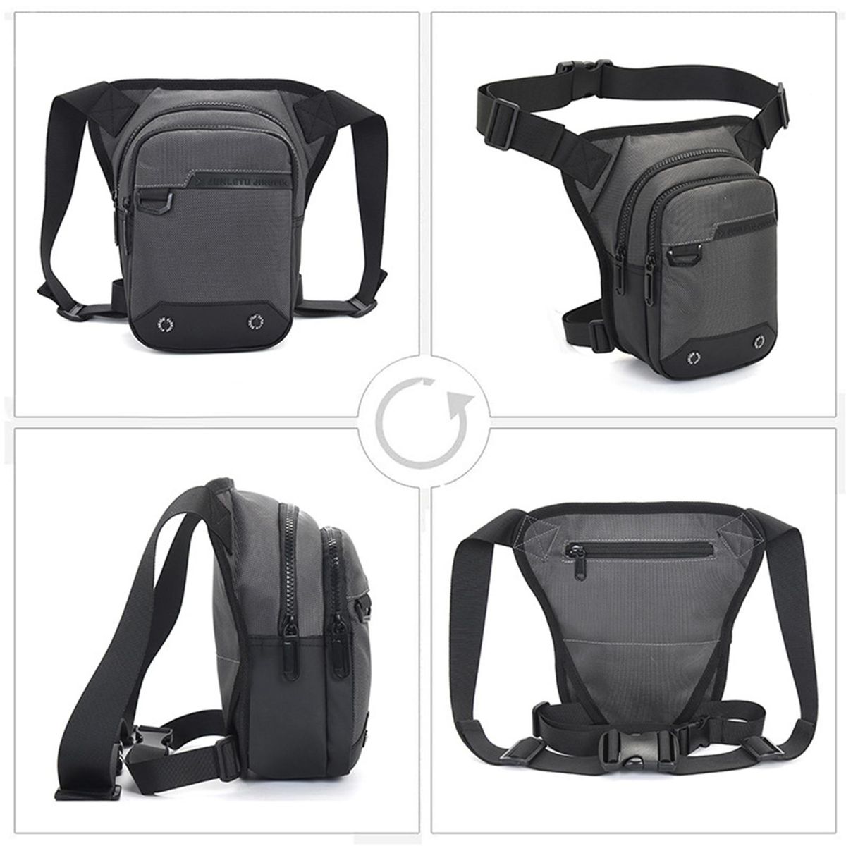 Motorcycle Leg Bag Oxford Cloth Waist Bag for Men Women Thigh Bag Splash-proof Drop Leg Bag Shoulder Bag for Outdoor Riding Bike Cycling