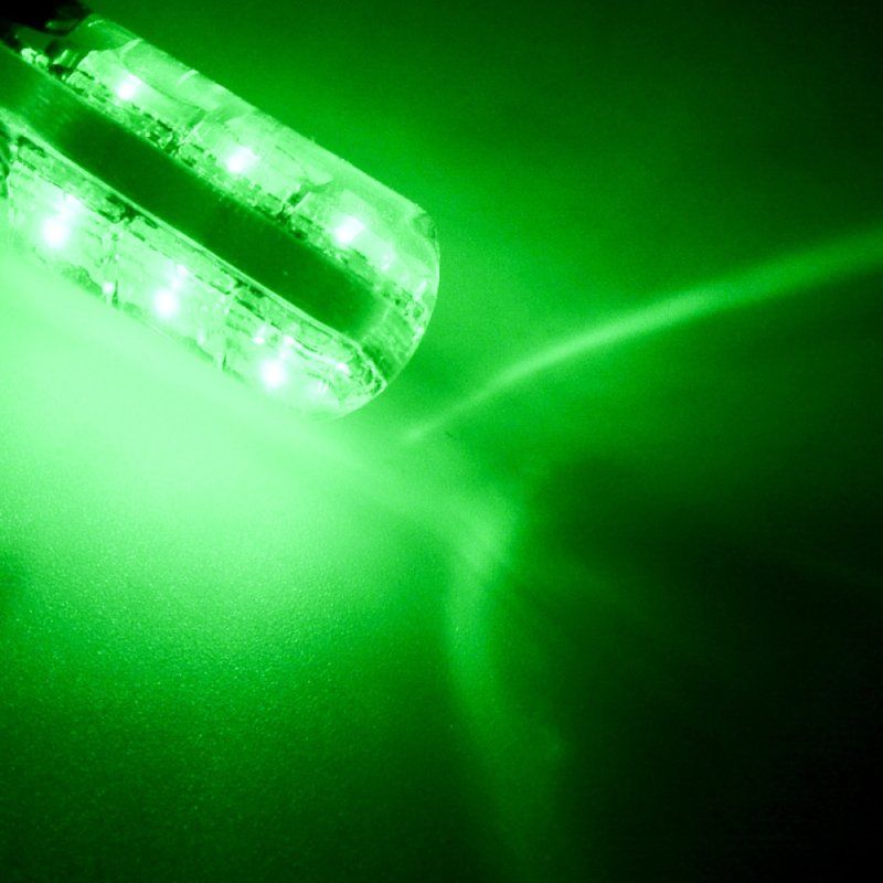 2Pcs T10 W5W 5050 6SMD RGB LED Car Wedge Light Lamp Bulbs-