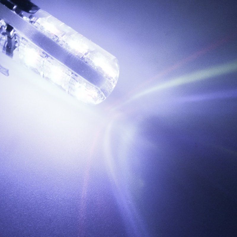 2Pcs T10 W5W 5050 6SMD RGB LED Car Wedge Light Lamp Bulbs-