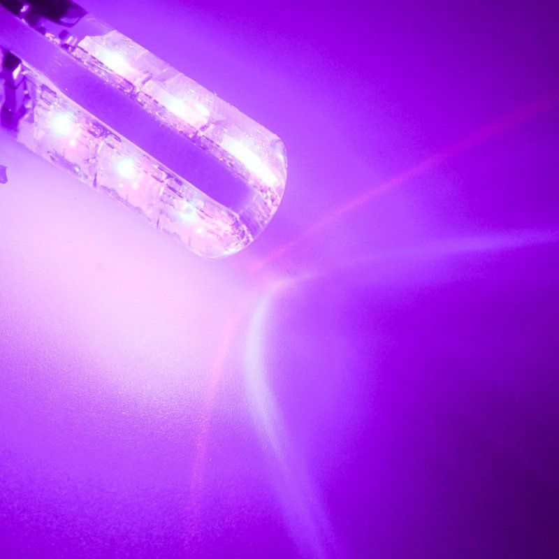 2Pcs T10 W5W 5050 6SMD RGB LED Car Wedge Light Lamp Bulbs-