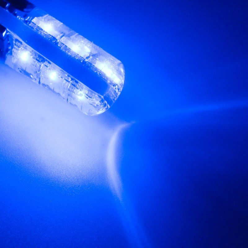 2Pcs T10 W5W 5050 6SMD RGB LED Car Wedge Light Lamp Bulbs-