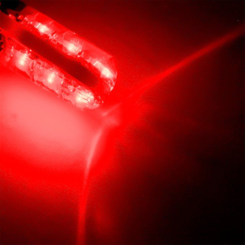 2Pcs T10 W5W 5050 6SMD RGB LED Car Wedge Light Lamp Bulbs-