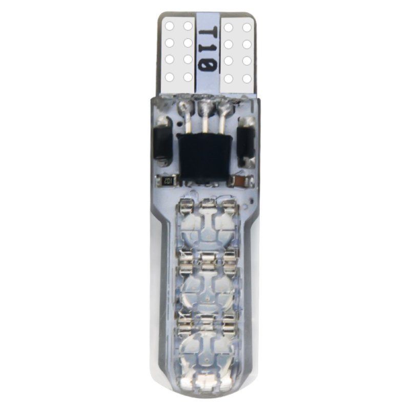 2Pcs T10 W5W 5050 6SMD RGB LED Car Wedge Light Lamp Bulbs-