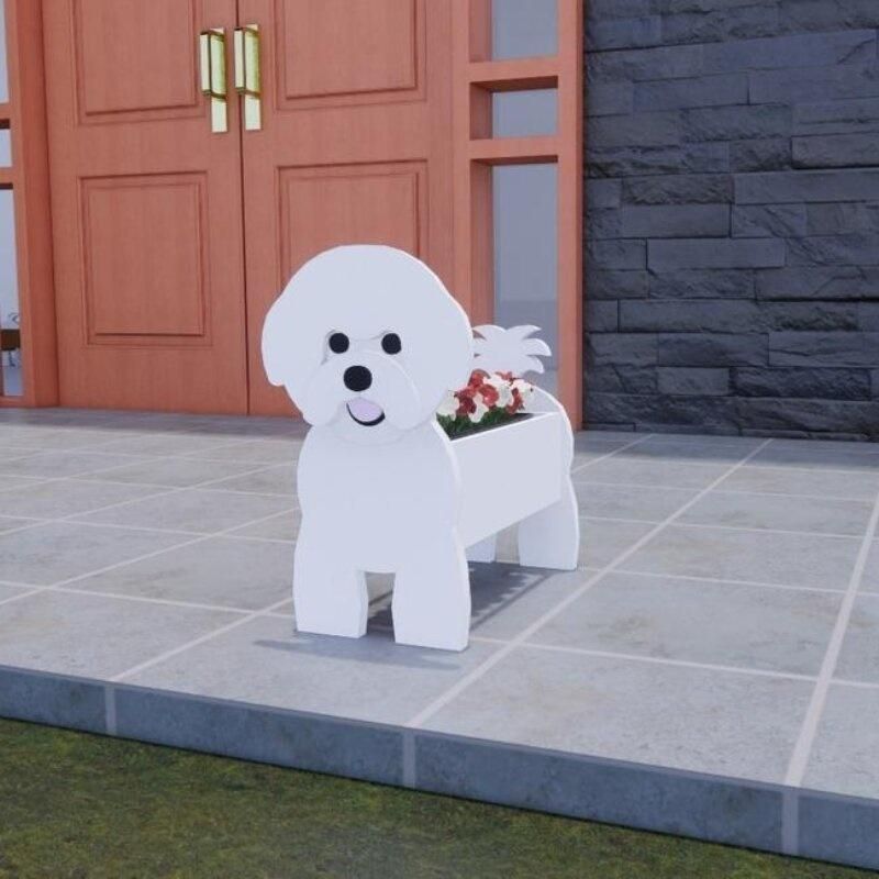Garden Flower Pot Dog Planter Crafts DIY Garden Ddecorate Flowerpots for Storing Garden Planter Garden Home Ornaments Arts