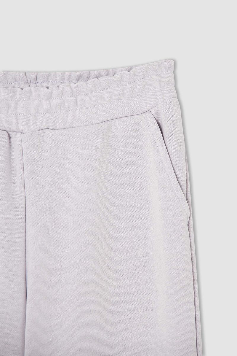 Girl - Relax Fit Knitted Bottom Trousers - Purple